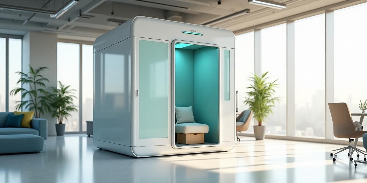 Cabine ZenCabin installée dans un open space moderne